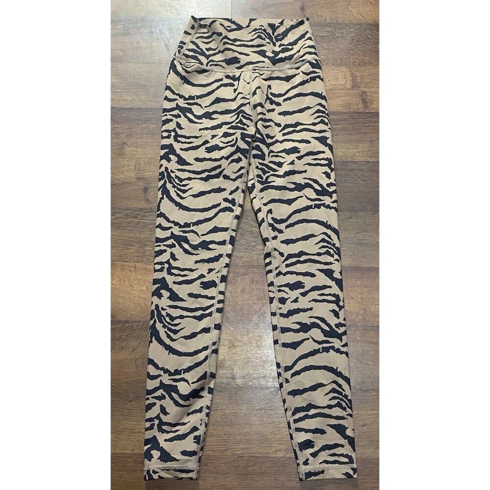 All Fenix Leggings No Size Tag Animal Print Tiger Striped Brown Black Womens